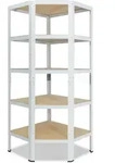 shelfplaza Eckregal, Creme, Metall, Rechteckig, 70x200x45 cm, Freizeit, Heimwerken,