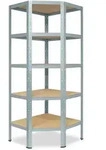 shelfplaza Eckregal, Silber, Metall, Rechteckig, 70x180x45 cm, Freizeit, Heimwerken,