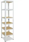 shelfplaza Schwerlastregal, Creme, Metall, Quadratisch, 30x230x30 cm, Freizeit,