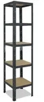 shelfplaza Schwerlastregal, Anthrazit, Metall, Quadratisch, 50x155x50 cm, Freizeit,