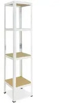 shelfplaza Schwerlastregal, Creme, Metall, Quadratisch, 45x155x45 cm, Freizeit,
