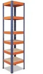 shelfplaza Schwerlastregal, Mehrfarbig, Metall, Quadratisch, 50x180x50 cm, Freizeit,