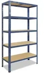 shelfplaza Schwerlastregal, Blau, Metall, Rechteckig, 120x155x40 cm, Freizeit,