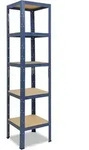 shelfplaza Schwerlastregal, Blau, Metall, Quadratisch, 50x200x50 cm, Freizeit,