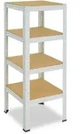 shelfplaza Schwerlastregal, Creme, Metall, Quadratisch, 40x100x40 cm, Freizeit,