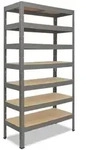 shelfplaza Schwerlastregal, Grau, Metall, Rechteckig, 120x230x45 cm, Freizeit,