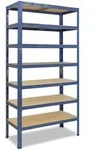 shelfplaza Schwerlastregal, Blau, Metall, Rechteckig, 60x200x40 cm, Freizeit,