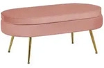 Livetastic Hocker, Rosa, Metall, oval, 99x40x44 cm, Wohnzimmer, Hocker, Sitzhocker