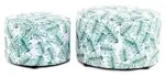 Kayoom Hockerset, Gr&uuml;n, Wei&szlig;, Kunststoff, Textil, Wohnzimmer, Hocker,...