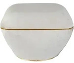 Kayoom Hocker, Taupe, Gold, Metall, 42.5 cm, Wohnzimmer, Hocker, Sitzhocker