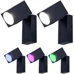 Led, Schwarz, Metall, F, 10x6.6x9.2 cm, Lampen & Leuchten, Au&szlig;enbeleuchtung,
