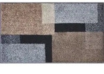Grund Badteppich Atala, Grau, Schwarz, Taupe, Textil, Karo, rechteckig, 70x120 cm,