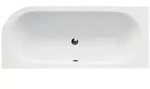 bad land Badewanne, Wei&szlig;, Kunststoff, 80x55.5x180 cm, Badezimmer, Baden & Duschen,