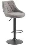 CLP Barhocker, Grau, Metall, 46x83x49 cm, Esszimmer, Barm&ouml;bel, Barhocker