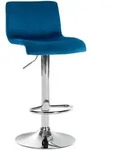 CLP Barhocker, Blau, Textil, 39x83x36 cm, Esszimmer, Barm&ouml;bel, Barhocker
