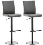 CLP Barhocker, Grau, Metall, 40x93x49 cm, Esszimmer, Barm&ouml;bel, Barhocker