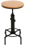 MCW Bartisch, Schwarz, Beige, Holz, 50x104x50 cm, Esszimmer, Barm&ouml;bel,...
