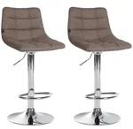 CLP Barhocker, Taupe, Metall, 43x87x46.5 cm, Esszimmer, Barm&ouml;bel, Barhocker
