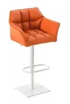 CLP Barhocker, Orange, Metall, 64x88x45 cm, Esszimmer, Barm&ouml;bel, Barhocker