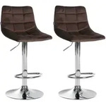 CLP Barhocker, Braun, Metall, 43x87x46.5 cm, Esszimmer, Barm&ouml;bel, Barhocker