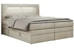 MKS Boxspringbett, Beige, Textil, 2-Sitzer, H4, Rechteckig, 120x200 cm,...
