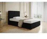 Homesy Polsterbett, Schwarz, Holz, Mode, 120x200 cm, Oeko-Tex&reg; Standard 100,