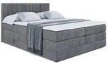 Altdecor Boxspringbett, Dunkelgrau, Holzwerkstoff, H&ouml;he ca. 20 cm, 120x200 cm,