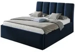 Mirjan24 Polsterbett, Dunkelblau, Textil, Rechteckig, 180x200 cm, Schlafzimmer,