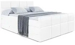 Altdecor Boxspringbett, Wei&szlig; Hochglanz, Holzwerkstoff, H&ouml;he ca. 20 cm,...