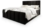 Masseno Boxbett, Schwarz, Holz, H2 + H3, 160x200 cm, Schlafzimmer, Betten,