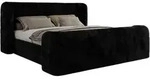 MKS Polsterbett, Schwarz, Textil, 2-Sitzer, Rechteckig, 140x200 cm, Oeko-Tex&reg;,