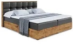 Altdecor Boxbett, Schwarz, Kunststoff, H&ouml;he ca. 20 cm, 120x200 cm,...