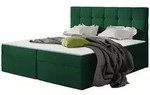 Mirjan24 Boxbett, Gr&uuml;n, Textil, Rechteckig, 180x200 cm, Schlafzimmer, Betten,