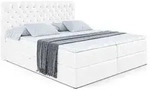 Altdecor Boxbett, Wei&szlig; Hochglanz, Holzwerkstoff, H&ouml;he ca. 20 cm, 120x200 cm,
