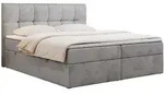 MKS Boxbett, Hellgrau, Textil, 2-Sitzer, H4, Rechteckig, 120x200 cm,...