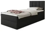 Sofnet Boxbett, Schwarz, Textil, H3, Rechteckig, 90x200 cm, Schlafzimmer, Betten,