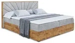 Altdecor Boxbett, Hellgrau, Kunststoff, H&ouml;he ca. 20 cm, 180x200 cm,...