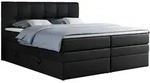 MKS Boxspringbett, Schwarz, Textil, 2-Sitzer, H4, Rechteckig, 120x200 cm,