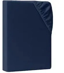 AM Qualit&auml;tsmatratzen Spannbettlaken, Dunkelblau, Textil, Uni, F&uuml;llung: