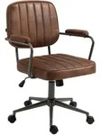 CLP Drehstuhl, Cognac, Metall, 61x88x63 cm, Arbeitszimmer, B&uuml;rost&uuml;hle, Drehst&uuml;hle