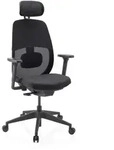 Mid.you Drehstuhl, Schwarz, Kunststoff, Drehkreuz, 71x131x66 cm, Arbeitszimmer,