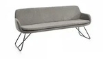Musterring Sitzbank Tavia, Taupe, Metall, 3-Sitzer, 180x87x65 cm, Stoffauswahl,