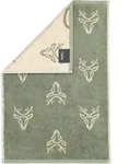 Cawoe G&auml;stetuch, Gr&uuml;n, Textil, Grafikmuster, 30x50 cm, Badtextilien,