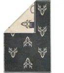 Cawoe G&auml;stetuch, Grau, Textil, Grafikmuster, 30x50 cm, Badtextilien,