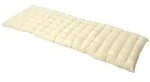 Homescapes Bankauflage, Creme, Textil, Rechteckig, 48x5x143 cm, Oeko-Tex&reg;,