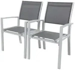 Habitat Garten Gartensessel, Grau, Metall, 62x90x57 cm, Gartenm&ouml;bel,...