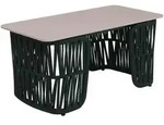 MCW Loungetisch, Gr&uuml;n, Wei&szlig;, Metall, rechteckig, 90x43x45 cm, Gartenm&ouml;bel,
