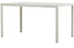 Gardenson Gartentisch, Beige, Metall, Kunststoff, rechteckig, eckig, 80x74x140...