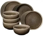 Ritzenhoff Breker Einsteiger-Set, Braun, Keramik, 16-teilig, Rund, 2x2x2 cm, Essen &