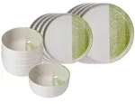 Ritzenhoff Breker Basic-Set, Gr&uuml;n, Keramik, 12-teilig, Rund, 2x2x2 cm, Essen &